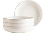 MüSlischüSsel MÄSer "Unico, SchüSsel Set, Steinzeug", Weiß, H:4,5Cm Ø:22Cm, Steinzeug, SchüSseln
