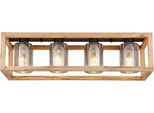 Globo Lighting Deckenleuchte "Pettey", Schwarz, 1 Stk., Leuchten, Deckenlampe/Glas Rauchfarben/Essbereich/Wohnzimmer, Deckenleuchte