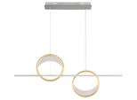 Globo Lighting HäNgeleuchte "Umbra", Silberfarben, H: 120Cm, 1 Stk., Leuchten, HäNgelampe Esszimmer-Leuchte Esstischleuchte Wohnzimmer, HäNgeleuchte