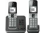 Panasonic KX-TGD322 Schnurlostelefone, Anrufbeantworter, schwarzer Bildschirm