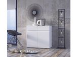Kommode Home Affaire "Rimini", Weiß (Weiß, Weiß), B:90Cm H:86Cm T:40Cm, Sideboards, Kommode, Breite 90 Cm