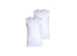 Unterhemd Ragman "Unterhemd 2Er Pack", Herren, Gr. 3XL, N-Gr, Weiß, Obermaterial: 100% Baumwolle Co., Unterhemden Unterhemd