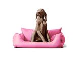 Tierlando NEMO Hundebett Hundesofa S M L Hundekorb Katzenbett 65 80 100cm rosa 65 cm, 20 cm, 50 cm