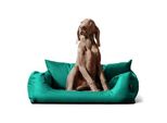 Tierlando NEMO Hundebett Hundesofa S M L Hundekorb Katzenbett 65 80 100cm türkis 65 cm, 20 cm, 50 cm