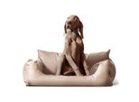 Tierlando NEMO Hundebett Hundesofa S M L Hundekorb Katzenbett 65 80 100cm beige 1 m, 25 cm, 80 cm