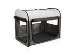 Trixie Box De Transport Souple Basic Gris Foncé/Gris Clair M-L