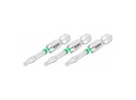 Hazet Bit 2223NSLG-T10/3, Sechskant Massiv 6,3 (1/4 Zoll), Innen Tx Profil, T10, Anzahl Werkzeuge: 3)