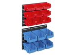 Allit 457120 Set Di Contenitori Aperti Profiplus >C< 1+2/17, Rosso/Blu