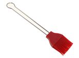 Westmark 15442270 Spazzola Per Arrostire E Cuocere In Silicone Fino A 300 °C, Con Manico In Acciaio Inox, 23 Cm, Rosso