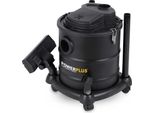 Aspirapolvere Cenere Aspirapolvere Camino - Senza Sacco 20 Litri 1200 Watt - Accessori 2 Attacchi Di Aspirazione - Aspirapolvere Cenere 1200 W