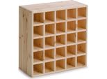 Portabottiglie Zeller Per 25 Bottiglie, Pino, 52X25X52 Cm, Marrone