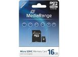 Mediarange Scheda Sd Microsd 16GB Sd CL.10 Incl. Adattatore