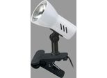 Lampada A Morsetto Lampada A Morsetto 1Xe14 Orientabile Interruttore A Cordicella Metallo Bianco Briloner