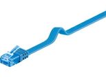 Goobay 96306 Cavo Patch Cat 6A Piatto, U/Utp, Blu, 1 M - Materiale In Rame