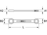 Ks Tools Chrome+ Chiave A Doppio Anello Xl, 10X11Mm, 518.0822