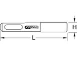 Ks Tools 1/4 Magnetico Portapunte Sds, 80 Mm, 514.1130