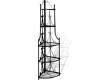 Vidaxl Scala Per Piante Scaffale Per Fiori Scaffale In Piedi Scaffale Ad Angolo Nero