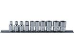Ks Tools 1/4" Chromeplus Set Di Bussole Esagonali 10 Pezzi 4-13 Mm - 918.0620"