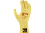 Texxor Guanto A Maglia Media In Fibra Aramidica Con Brufoli Giallo Oro/Rosso Brufoli-10