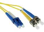 Act 2 Metri Lszh Cavo Patch In Fibra Monomodale 9/125 OS2 Duplex Con Connettori Lc E St
