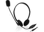Ewent EW3567 Cuffie E Auricolari Ad Archetto Cablati Per Chiamate/Musica Nero