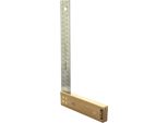 Squadra Da Falegname Hedue In Noce 250 Mm Lama In Acciaio Inox 35 Mm