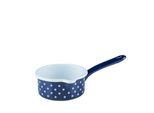 Casseruola Riess Con Beccuccio Grande Ø12Cm 0,5L Smalto Blu Puntinato