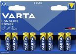 Varta, Batterie Aa Longlife Power Mignon, 8 Pezzi