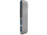 Satechi ST-TCUHM Replicatore Di Porte E Docking Station Per Laptop Usb 3.2 Gen 1 (3.1 Gen 1) Type-C Argento