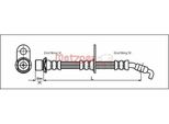 Metzger 4111423 Tubo Freno Anteriore Destro Per Toyota Picnic (XM1) Carina E (T19) Carina E Notchback (T19) Carina E Sportswagon (T19)