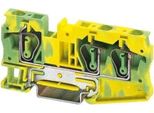 Terminale Di Protezione 0,2-10Qmm Gn-Ge - Morsetto Di Terra A 1 Polo 8,2Mm St 6-TWIN-PE