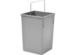 Bidone Interno Hailo 1080979 Grigio Chiaro 15 L 230 X 220 X 350 Mm Con Maniglia
