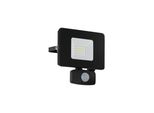Eglo Sensor Led Applique Da Esterno Faedo 3 Nero 20W 13×5×14 Cm