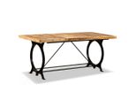 Vidaxl Tavolo Da Pranzo In Legno Massiccio Di Mango Grezzo 180 Cm
