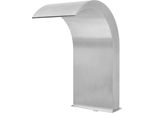 Vidaxl Cascata Per Piscina In Acciaio Inox 45X30X65 Cm Argento