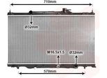 Van Wezel 25002162 Radiatore Acqua Radiatore Motore Per Honda CR-V Ii (Rd)