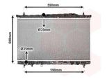 Van Wezel 82002077 Radiatore Acqua Radiatore Motore Per Hyundai Trajet (Fo)
