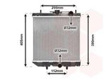 Van Wezel 11002035 Radiatore Acqua Radiatore Motore Per Daihatsu Charade Iv (G200, G202)
