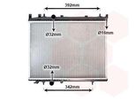 Van Wezel 40002263 Radiatore Raffreddatore Acqua Raffreddatore Motore Adatto A Peugeot 206 Hatchback (2A/C) 206 Cc (2D) 206 Sw (2E/K)