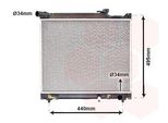 Van Wezel 52002106 Radiatore Acqua Radiatore Motore Per Suzuki Grand Vitara I Suv (Ft, Ht)