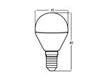 5X E14 5W Globo Led Bianco Caldo 400 Lm 3000K Lampadina