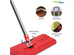 Mop Mop Set Di Mop Per Pavimenti Manico Telescopico A 360° 2In1 Supporto Piatto Piatto