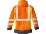 4PROTECT Giacca Softshell Ad Alta Visibilità Houston Arancione Fluorescente/Giallo Fluorescente-Xl
