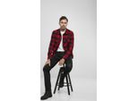 Brandit - Camicia Flanell A Quadri Schwarz / Rot - 7XL