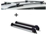 Vdp CRV120A Portapacchi + Portasci/Portasnowboard/Portasci Silve Ice Estensibile Compatibile Con Ford Focus I Estate 99-04