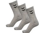 Hummel Calzino Base 3 Pezzi Grigio Melange Grigio Melange 41