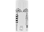 Vidaxl Portaombrelli Donna Design Acciaio Bianco