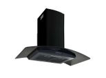 Vidaxl Cofano Estrattore A Parete In Acciaio Inox 756 M³/H 90 Cm Nero