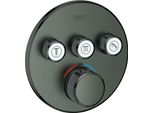 Thermostat Grohe Grohtherm Smartcontrol Avec Trois Vannes D'arrêT, Rosette Murale Ronde, 29121AL0, 29121AL0