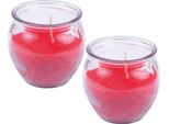 Candele Profumate Confezione Da 2 Candele In Barattolo, Lunga Durata E Profumo Gradevole ( Cranberry Cupcake )